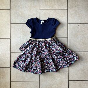 Janie and Jack Ditsy Floral Tiered Dress